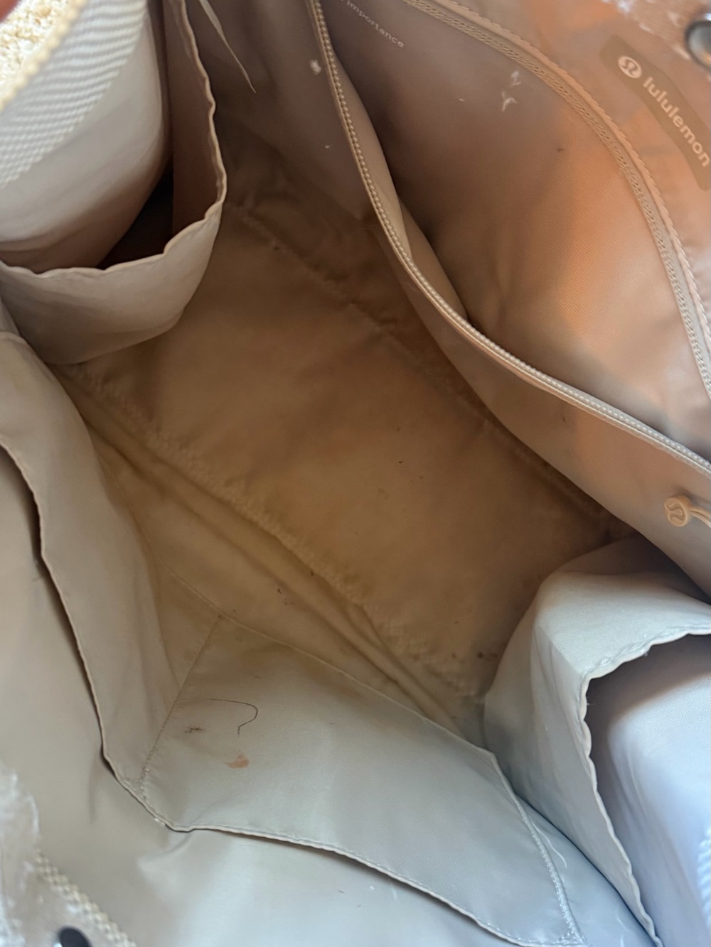 Lululemon Athletica 2 Tone Canvas Tote Bag - Picture 6 of 6